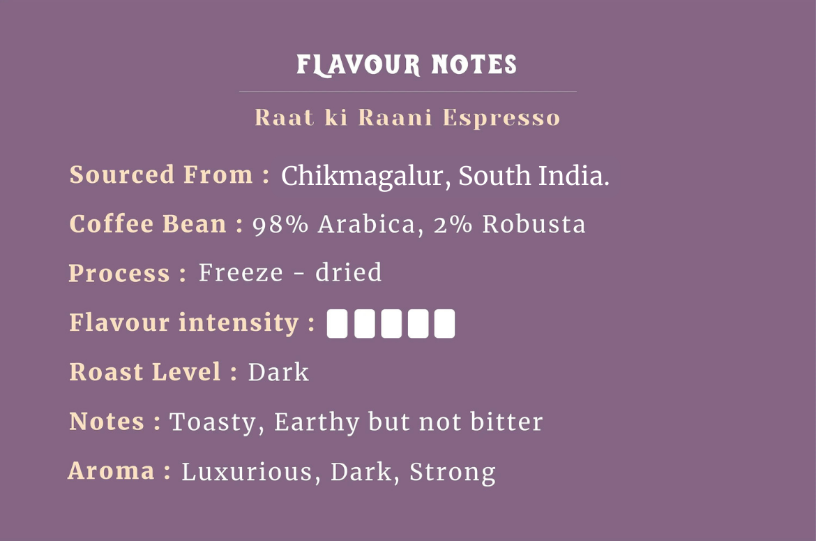 Raat ki Rani Espresso Instant Coffee Powder 50 gms